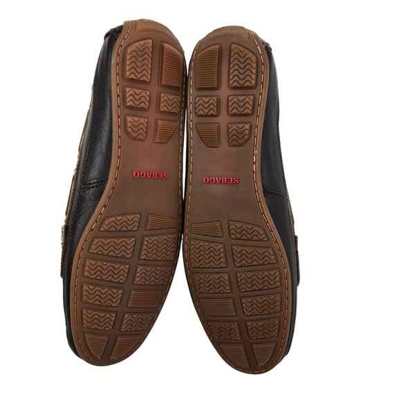 Sebago Dockside Leather Two-Tone Lace up Loafers Size 8 - Picture 8 of 8